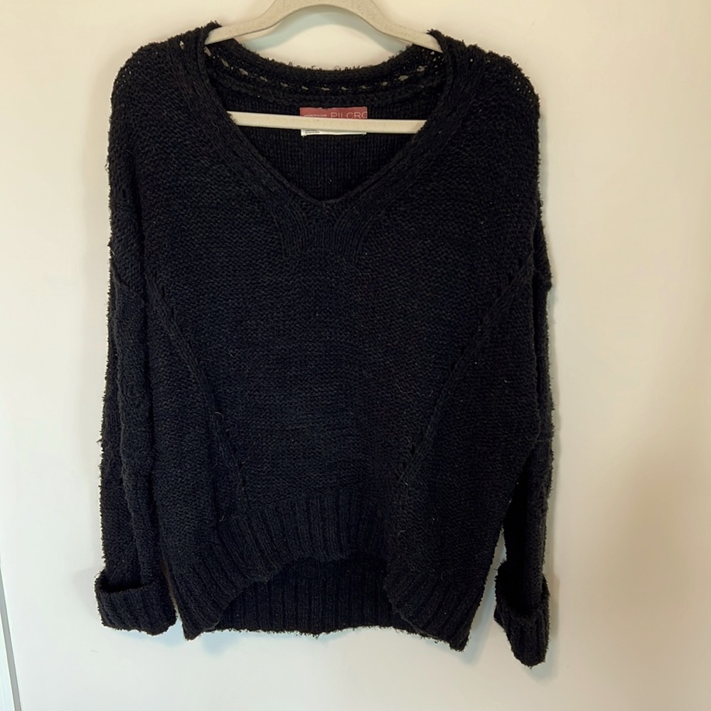 Anthropologie Pilcro Oversized Black Sweater / Good Condition / Size XS